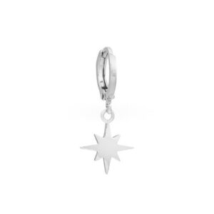 one-piece-oorbel-zilver